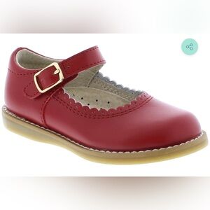 FootMates Allie Red Mary Jane Dress Shoes, Size 5